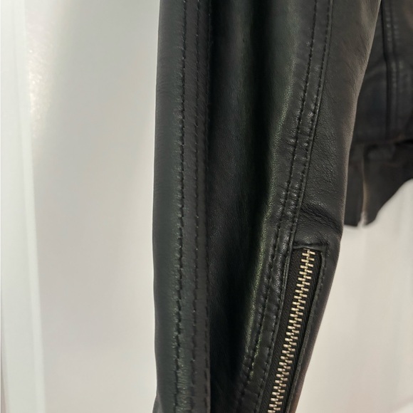 LADIES WOMENS GENUINE BLACK LEATHER CARRIE HOXTON BIKER MOTORCYCLE JACKET 8 - Picture 12 of 14